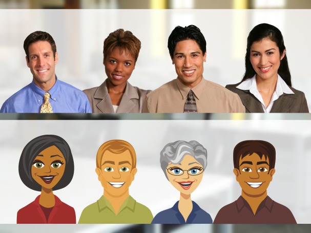 characters in e-learning