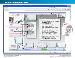 Articulate Studio '09 custom color schemes