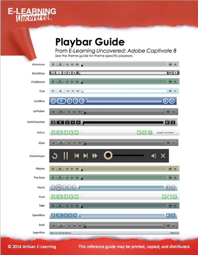 Adobe Captivate 8 Playbar Guide ELearning Uncovered